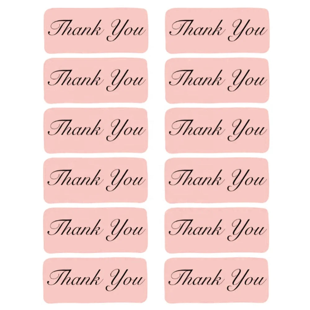 Thank You Labels Rectangles Shape Sticker Design Thank You Sticker for Supporting My Small Business