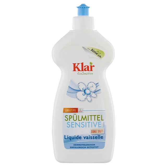 KLAR RTS 1 Environmentally Friendly Fragrance-Free Concentrate Eco Sensitive Dishwashing Liquid 500ml Organic Detergent