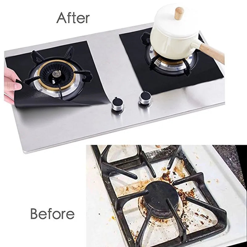 Reusable Stove Burner Covers Gas Stove Protector 0.20 mm Stove Top Range Protectors Set Top