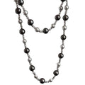 Fenyi Wholesale Alloy Jewelry Fashion Retro Unique Simple Pearl Color Matching Stacking Necklace Sweater Chain for Women