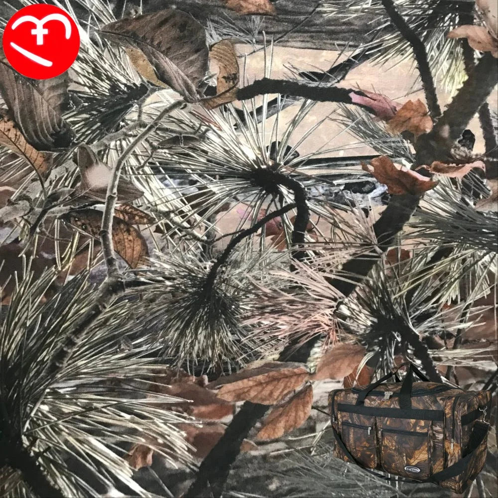 Yilian 100% Polyester Realtree Fabric Hunting Blind Camouflage Printed Fabric Waterproof PE Coated Winter Hunting Suit Garments