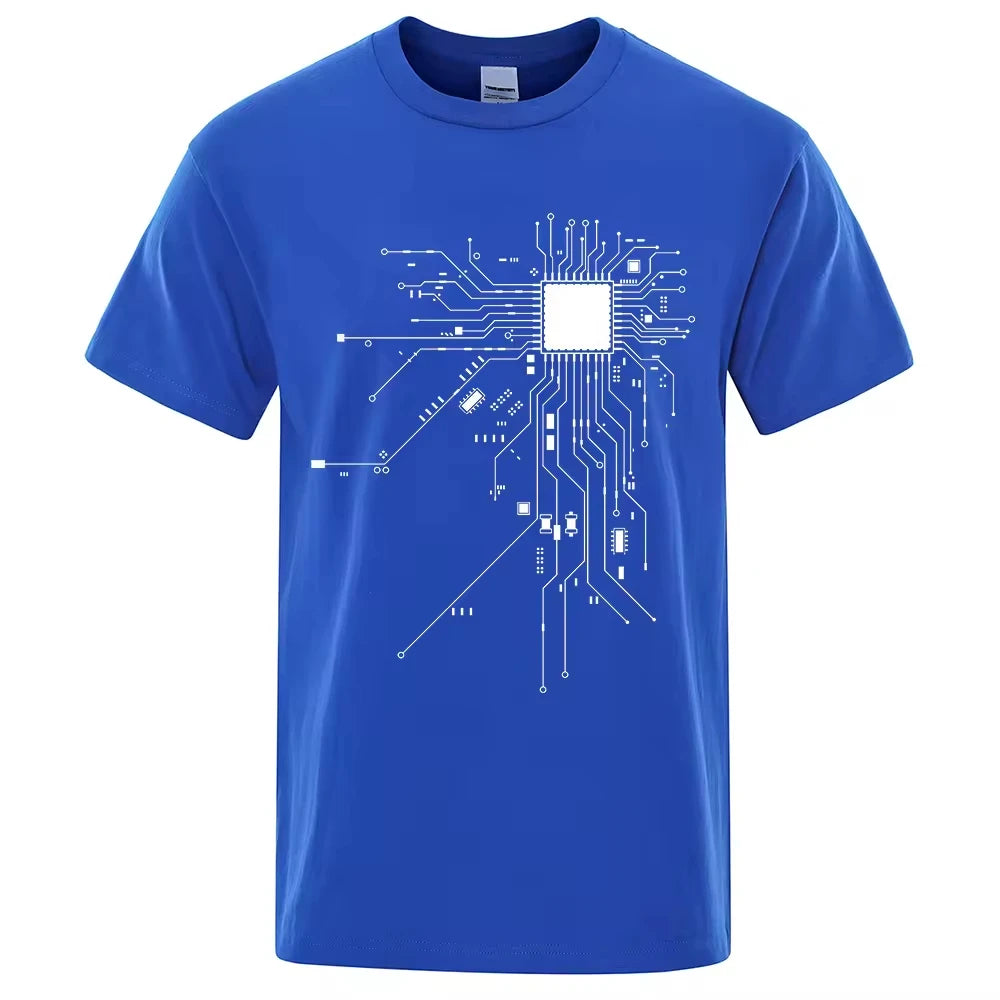 T-shirt for Men Men's New Fashion Tech T-Shirt Short Sleeve  Tech Shirts