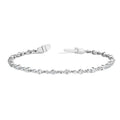 Elegant 18K White Gold Vintage Tennis Bracelet for Women Luxury Fine Jewelry Gift Natural Diamonds IGI Certified Bangles