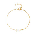 CANNER New Cute Mini Cz Paved Round Charm Double Tile Lip Chain Bracelet for Women 925 Sterling Silver Fine Jewelry Wholesale