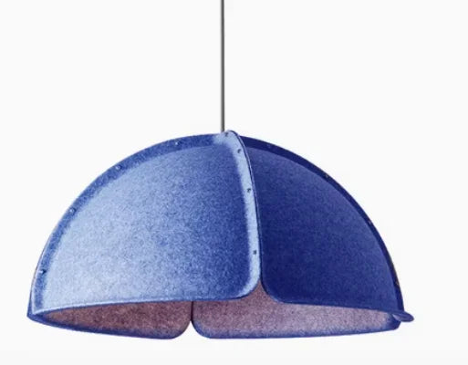 Modern Acoustic Polyester Fiber Lampshade | Sound Absorbing Pendant Light Cover for Office & Dining