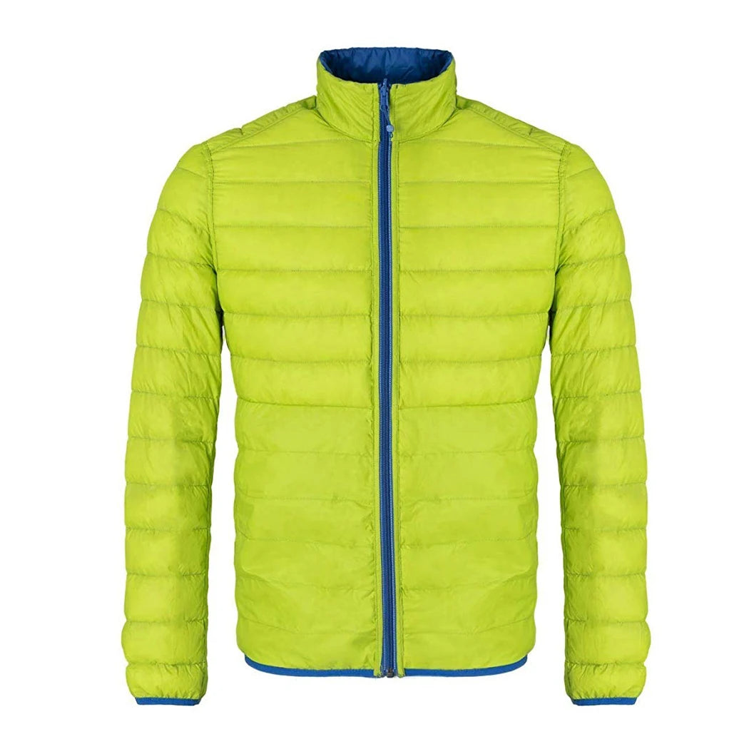 Men's Winter Waterproof Breathable Fashion Design Down Puffer Jacket 100% Polyester Plus Size Elegant Style