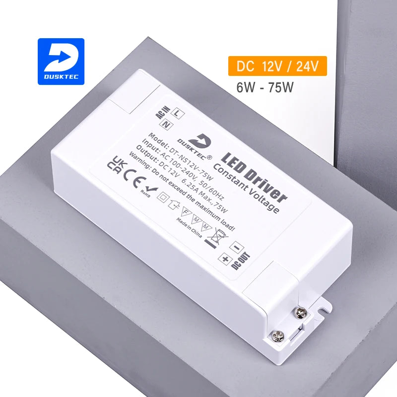 Ultra Thin Tube Light Led Driver Transformer Power Supply Non Isolated 20W-75W Universal Led Driver