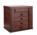 Manufacturer Customization Wooden Rectangle Box Oriental New Chinese Wooden Necklace Ornament Gift Storage Box