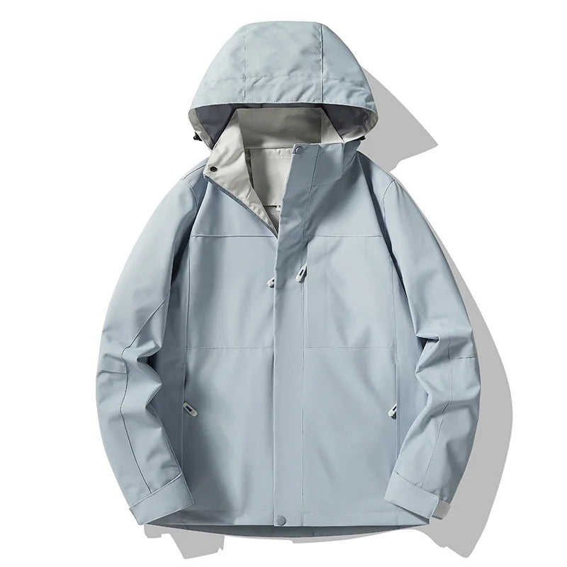 Oem Customized logo Design Trendy Sports Leisure Windproof Waterproof Detachable Hooded Jacket Men sports Jacket MegaBDM