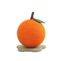 Durable Tangerine-Shaped Mandarin Cat Scratching Toy Lifelike China Sustainable Orange Rope Cat Scratcher Cartoon Style Non-Slip