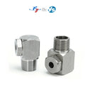 1L Stainless Steel Corner Hollow Cone Nozzle Right Angle Solid Atomizing Nozzle with L-Shaped Anti-Blocking Cleaning Feature