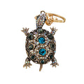 HOT Turtle Shape Keychain Crystal Rhinestone Sparkling Key Chains Bag Pendant Tortoise Handbag Charm Women Girl Turtle Keychain