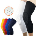 Unisex Honeycomb Knee Pads Strengthen Crashproof Anti-slip Basketball Leg Sleeves Protective Support Guard