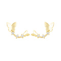 CANNER S925 Sterling Silver Earrings Exquisite Butterfly Diamond 5A Zircon 14K Gold Plated Long Line Ins Female Jewelry Trendy