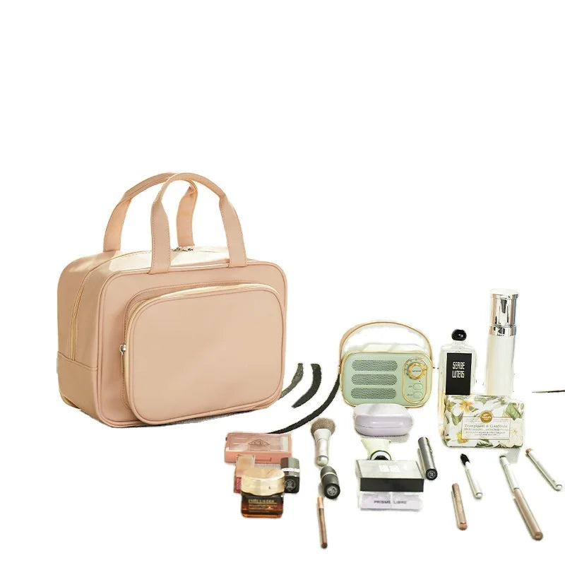 Cosmetic Bag for Women Large Capacity High-value PU High-grade Portable Travel Cosmetics  Waterproof Storage Bag