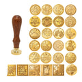Custom Ink Stamps Wax Seal Stamp Logo Engraved Brass Head Detachable Handle Multi Size Shape Gift Craft Office Use DIY