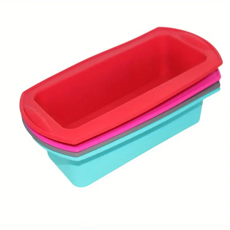Silicone Loaf Pan Toast Mold Silicone Handmade Soap Rectangular Soap Cake Mold Baking Tools Kitchen Gadgets Kitchen Accessories