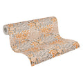 Made in Germany - Luxury Wallpaper rolls Flowers Orange Beige White Black Non Woven Contract Wallpaper Floral - 1005 x 053 m
