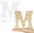 Factory OEM M Capital Letter Epoxy Resin Silicone Letter Mold Suitable for Making Letters Word logo Art Making Cakes Home Decor