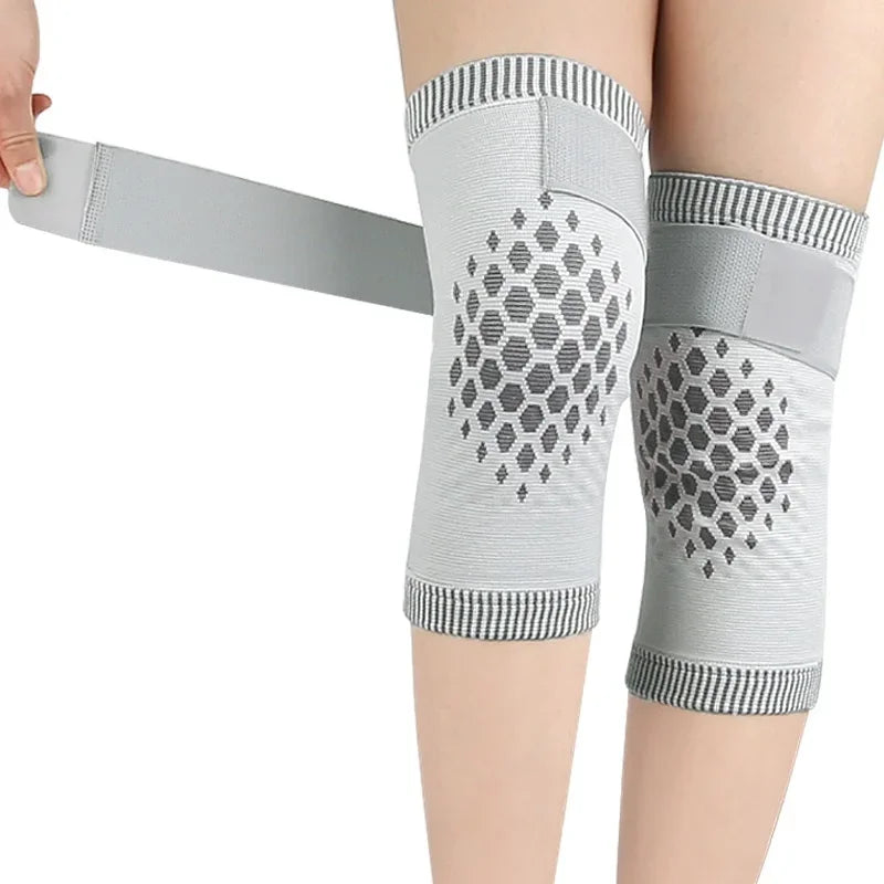 Knitted Warm Knee Sleeves Unisex Bandage Support Self-Heating Winter Protection for Sports & Gym