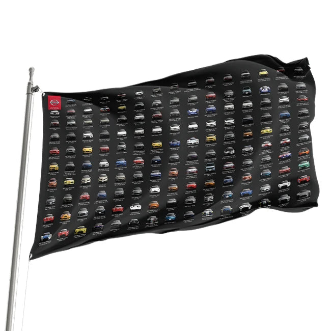 Custom 100% Polyester Car Flag High Quality 3*5 Feet Double-Sided Digital Printed Car Flag with Promotional Text Added Car Flags