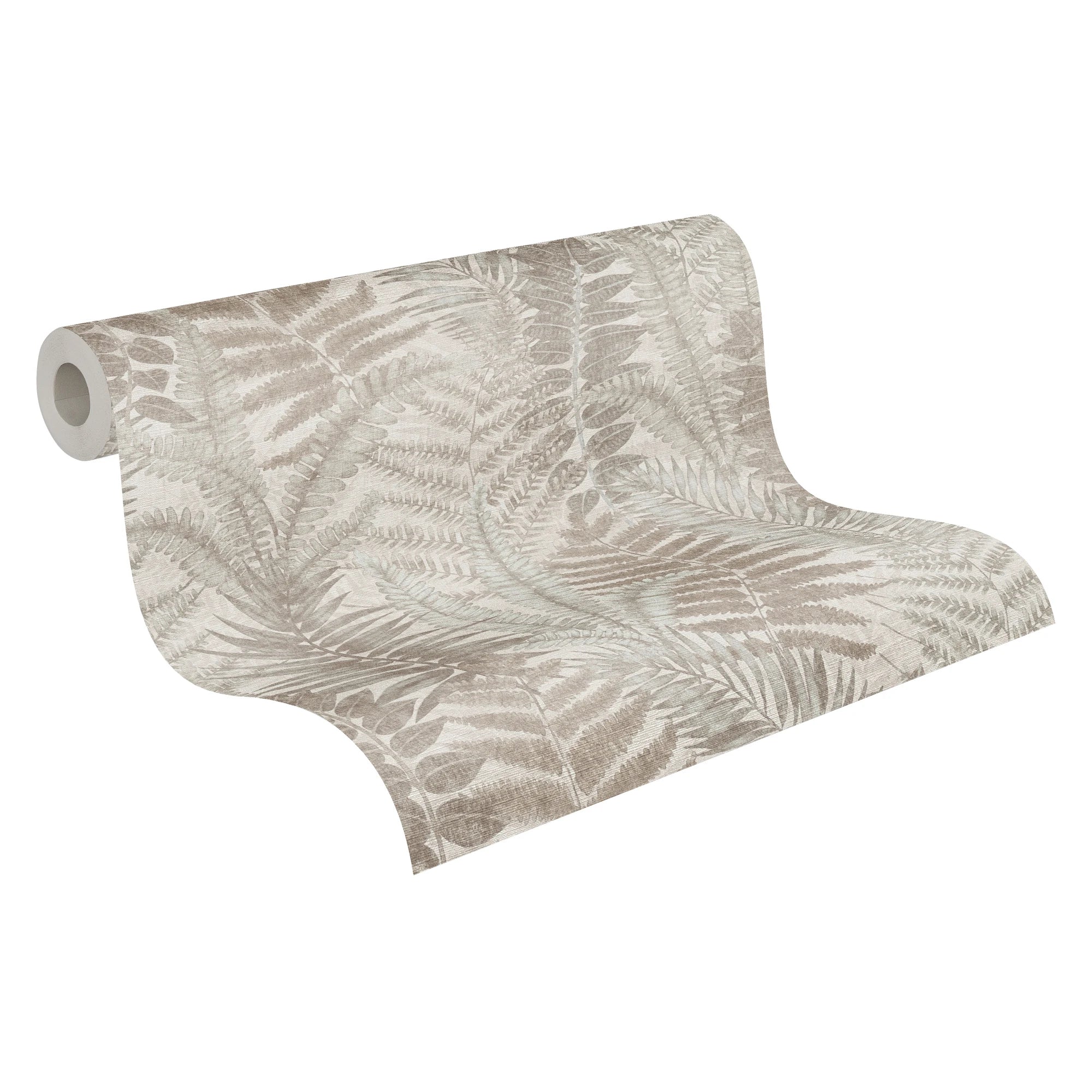 Made in Germany Modern Floral Wallpaper Rolls-Non Woven Vinyl-Grey Beige Taupe-Hotel Use 1005 X 053 m