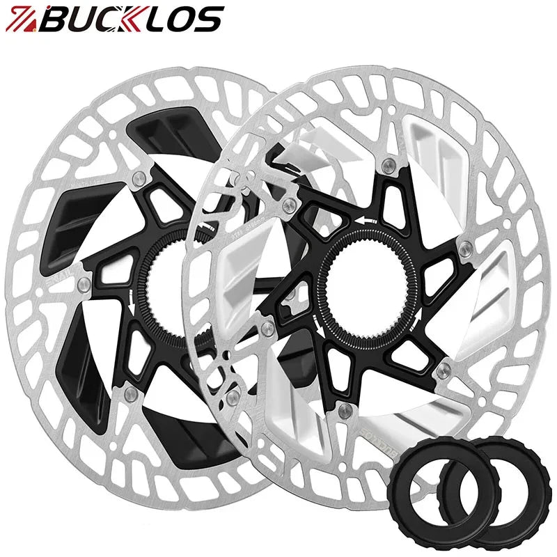 BUCKLOS Bicycle Brake Rotor 160mm Centerlock Rotors for Mountain Road Bike Ultralight Mtb Disc Brake Parts Cycling Accessories