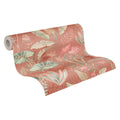 Made Germany Floral Red Orange Green Pink Non Woven Vinyl Wallpaper Rolls-Abrasion Light Resistant for Living Room Hotel