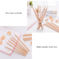 HB2B Custom Logo Student-Friendly Wooden Pencils Round/Hexagon/Triangle Designs No Breakage Unpainted White Wood Standard Set