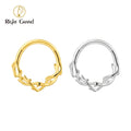 Thorns Flower Vine Hoop Earrings Helix Cartilage Ear Upper Lobe Piercing Jewelry Pierced Simple Style Septum Clicker Nose Rings
