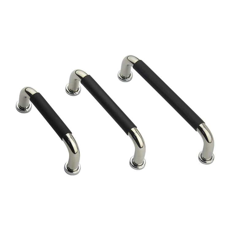 SK4-037 Rubber Surface Arc Door Handle for CNC Machine Tools