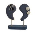 Fashion INS Style Multicolor Ear Shape Metal Earrings Display Stand for Jewelry Showcase