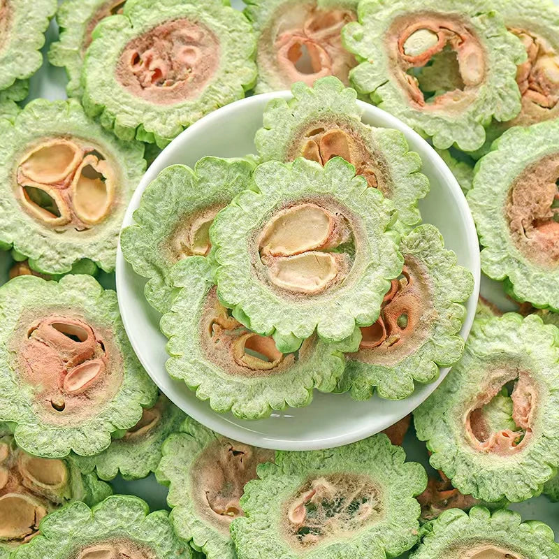 Crispy Chinese Freeze Dried Bitter Melon Healthy Dry Fruit Vegetable Tea Bulk Ready to Eat