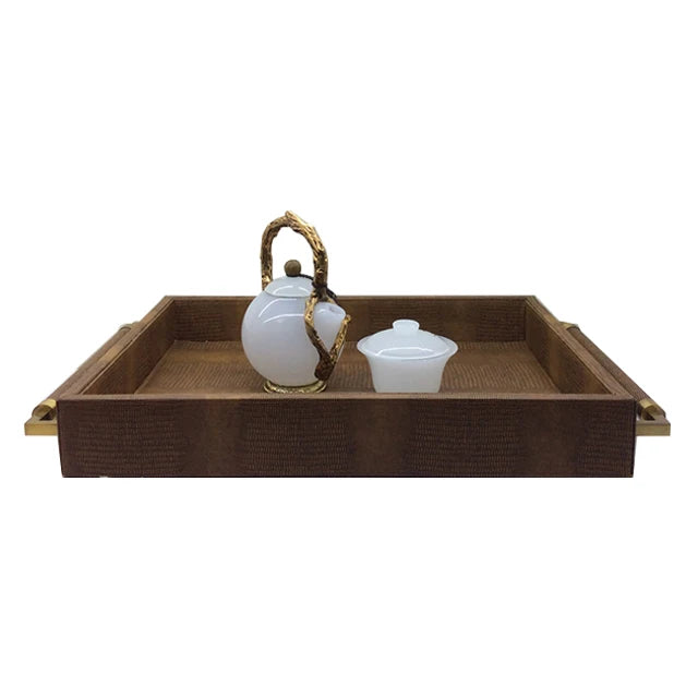 A-462Unbreakable Reusable Leather Dinner Bicolor Change-Color Dinner and Dessert Bowl Set Tray for East