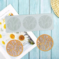 OEM Hollow Round Leaf Shape Silicone Mold Baking Caramel Cake Decoration Tool Fondant Sugar Craft lm Pression Candy Stencil