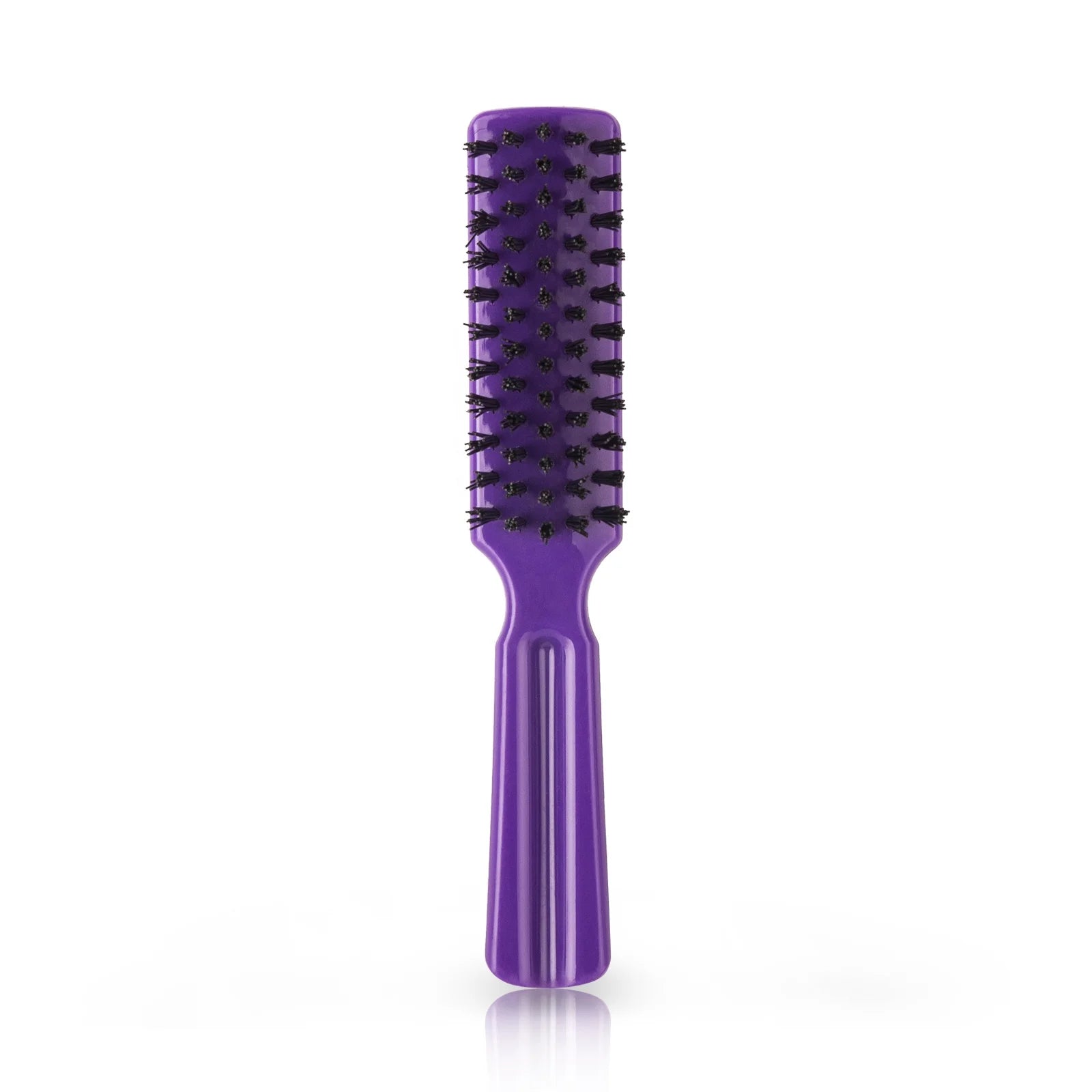 Best Selling Salon Purple Plastic Nylon Bristle Clean Hair Brush on Sale