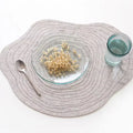 Classic Wood Grain Design Eco-friendly Customizable Felt Mats Multi-purpose Placemat coaster Flower Pot Pad Laserengraved Lines