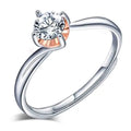 925 Sterling Silver Simulated Diamond Ring for Women Anniversary Complete Jewelry for Women