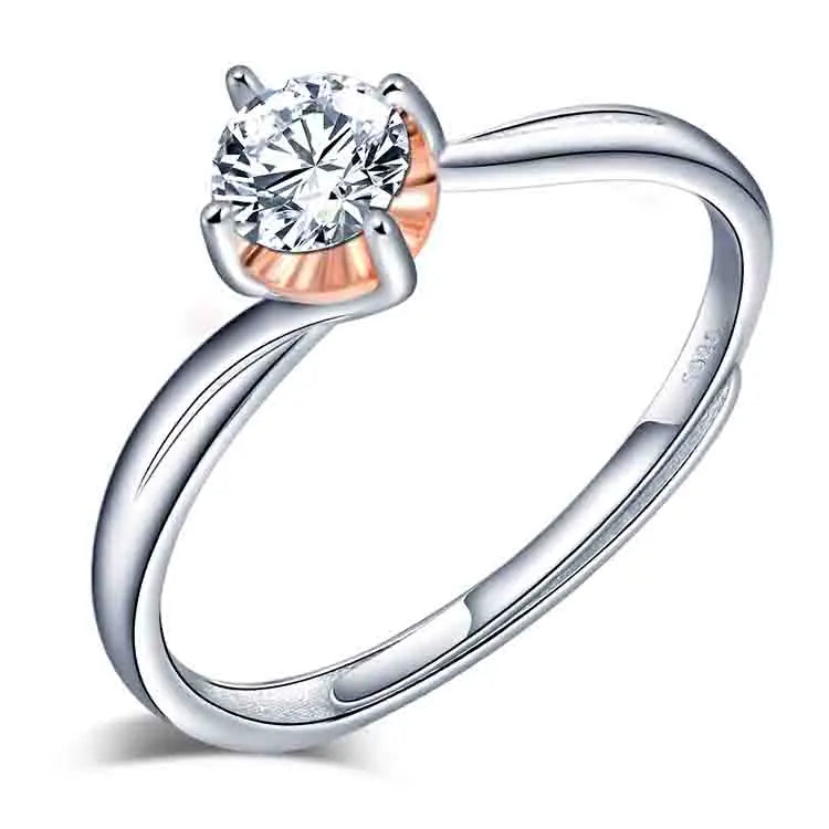 925 Sterling Silver Simulated Diamond Ring for Women Anniversary Complete Jewelry for Women