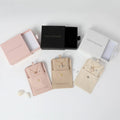 PUPPYSEW Jewelry Box with Pouch Jewelry Packaging Drawer Box  Microfiber Jewelry Pouch Bag Bracelet Necklace Earring Box