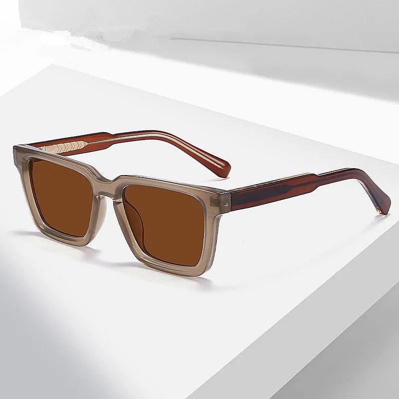 Custom Logo 2025 Retro Men Women CP Pin Frame Polarized Sun Glasses UV400 TR90 Square Sunglasses for Driving