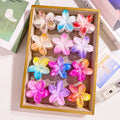 Colorful lumeria Flower Claw Clips - Hawaiian Vacation Style Hair Claws Non-Slip Hair Accessories for Women & Girls Gift