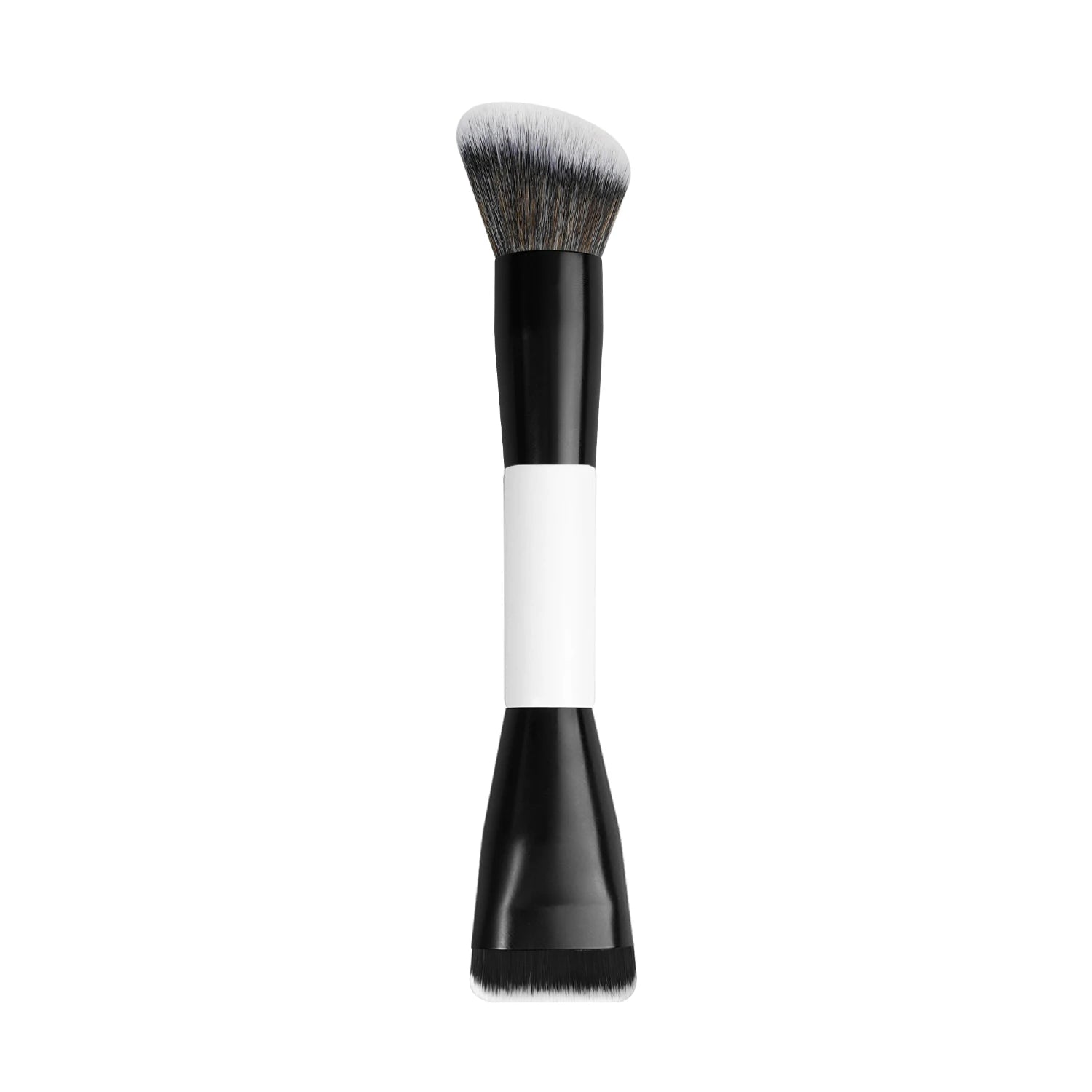 BEILI Low Moq Custom logo Double Ended Makeup Brush Vegan Soft Synthetic Hair for Contour Powder Blush Brush Kit