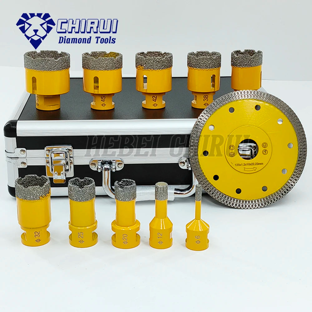 M14 Vacuum Brazed Diamond Core Drill Bit Hole Saw and Hot Press Diamond Cutting Disc for Tile Ceramic