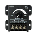 Hot Selling Black Iron DC12V 30A Knob LED Controller Rotary Dimmer for Single Color LED