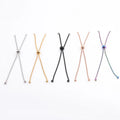 Stainless Steel DIY Jewelry Findings 11cm 1.8mm Adjustable Extend Box Chain Bolo Chain for Bracelet Making