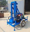 Factory Price Portable 200 Meter Water Well Small Deep Hole Drill Rig with Core Components Pump Engine Motor PLC