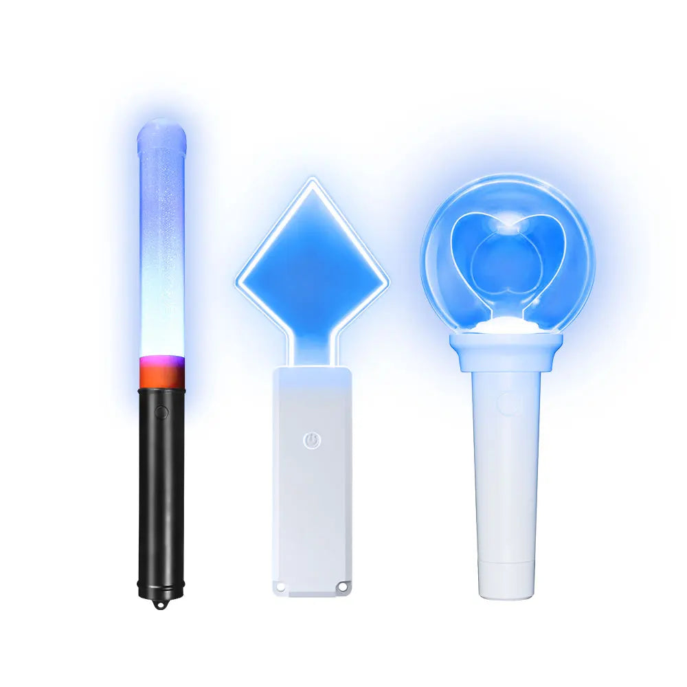 Rave LED Stick Lights RGB Glowsticks for Concerts & Graduation Blue & Green Colors Outdoor Use Replaceable AAA Batteries