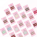 AIERFEI Oval Press on Nails Collection 30PCS Each Solid Color Soft Gel Full Cover False Nails Ready to Wear Wholesale MegaBDM