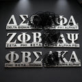 ABS Zeta Phi Beta Greek Sorority Fraternity Chrome Auto Car Emblem Decals Cut Out Badge Tag Decal Stickers Plastic Craft